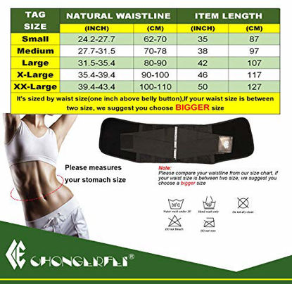 Picture of ChongErfei Waist Trainer Women - Waist Cincher Trimmer - Slimming Body Shaper Belt - Sport Girdle Belt (Upgraded Black, Small)