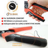 Picture of Leather Hole Punch Set for Belts, Watch Bands, Straps, Dog Collars, Saddles, Shoes, Fabric, DIY Home or Craft Projects. Super Heavy Duty Rotary Puncher, Multi Hole Sizes Maker Tool