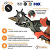 Picture of Leather Hole Punch Set for Belts, Watch Bands, Straps, Dog Collars, Saddles, Shoes, Fabric, DIY Home or Craft Projects. Super Heavy Duty Rotary Puncher, Multi Hole Sizes Maker Tool
