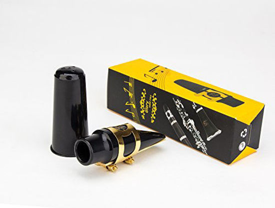 Picture of Glory Alto Saxophone Mouthpiece Kit with Ligature,one reed and Plastic Cap-Gold