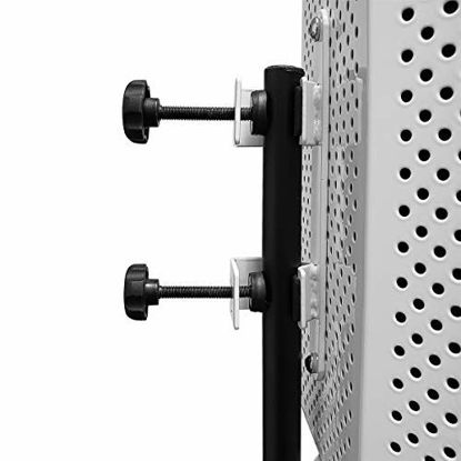 Picture of AxcessAbles SF-101KIT-VW Vented Recording Studio Microphone Shield with Stand (White)