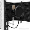 Picture of AxcessAbles SF-101KIT-VW Vented Recording Studio Microphone Shield with Stand (White)
