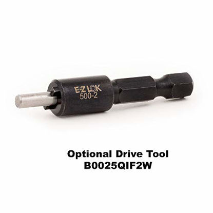 Picture of E-Z Lok 400-3 Threaded Insert, Brass, Knife Thread, 10-24 Internal Threads, 0.500" Length (Pack of 25)