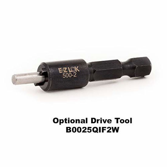 Picture of E-Z Lok 400-3 Threaded Insert, Brass, Knife Thread, 10-24 Internal Threads, 0.500" Length (Pack of 25)
