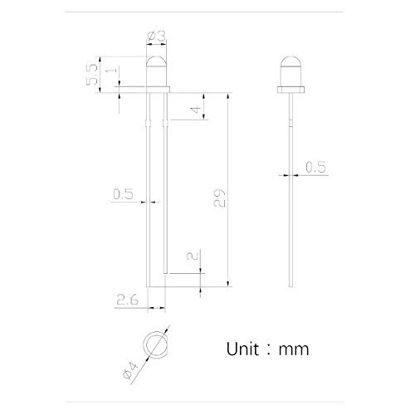 Picture of EDGELEC 200pcs 10 Colors x 20pcs 3mm LED Light Emitting Diode Assorted Kit 29mm Lead Clear Round Lamp White Red Blue Green Yellow UV Bright LEDs Bulb +300pcs Resistors for DC 6-12V Lights