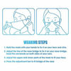 Picture of 100 Pcs Disposable Face Cover 3-Ply Filter Non Medical Breathable Earloop Face Masks (Black)