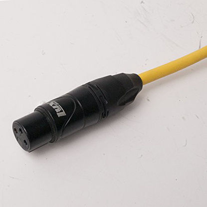 Picture of LyxPro Balanced XLR Cable 15 ft Premium Series Professional Microphone Cable, Powered Speakers and Other Pro Devices Cable, Yellow