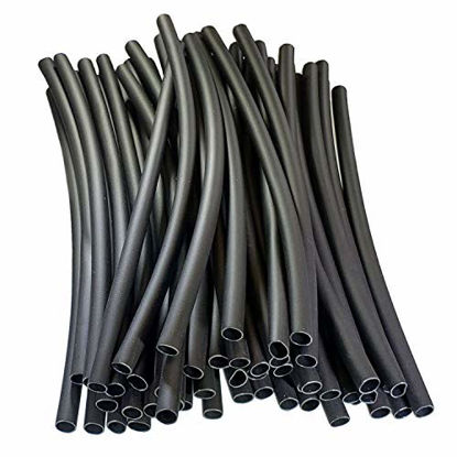 Picture of Buy Auto Supply # BAS13801 (300 Count) Black 3:1 Heat Shrink Tubing Dual Wall Adhesive Lined, Automotive & Marine Grade - Size: I.D 3/16" (4.8mm) - 6 Inch Sections