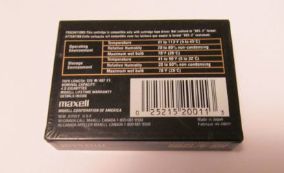 Picture of Maxell HS-4/120s DAT DDS-2 Data Cartridge. 1PK DDS2 DAT 4MM 120M 4/8GB TAPE CARTRIDGE TAPMED. DAT DDS-2 - 4GB (Native) / 8GB (Compressed)