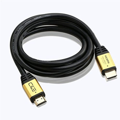 Picture of 3ft (0.9M) High Speed Ultra 4K HDMI Cable with Ethernet (3 Feet/0.9 Meters) Supports 4Kx2K 60HZ, 18 Gbps - 30 AWG - 3D/ARC/CEC/HDCP 2.2/CL3 - Xbox PS4 PC HDTV CNE617510 (3 Pack)