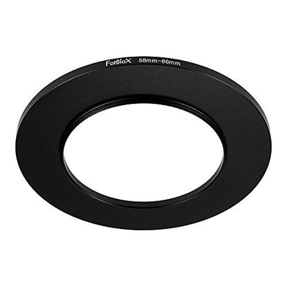 Picture of Fotodiox Metal Step Up Ring, Anodized Black Metal 58mm-86mm, 58-86 mm