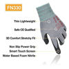 Picture of DEX FIT Nitrile Work Gloves FN330, 3D Comfort Stretch Fit, Durable Power Grip Foam Coated, Smart Touch, Thin Machine Washable, Grey X-Large 3 Pairs Pack