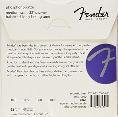 Picture of Fender Phosphor/Bronze Bass Guitar Strings, Custom