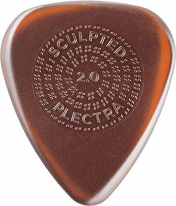 Picture of Jim Dunlop Dunlop Primetone Standard 2.0mm Sculpted Plectra with Grip - 12 Pack (510R2.0)