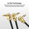 Picture of Donner Guitar Patch Cables Right Angle 6 Inch 15 cm 1/4 Instrument Cables for Effect Pedals 6 Pack
