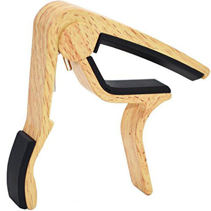 Picture of WINGO Guitar Capo for Acoustic and Electric Guitar with 5 Picks, Burlywood