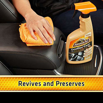 Picture of Armor All Car Leather Care Spray Bottle, Cleaner for Cars, Truck, Motorcycle, Beeswax, 4 Oz, Pack of 6, 18934-6PK
