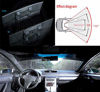 Picture of ICBEAMER 10.6" 270mm Easy Clip on Universal Fit Wide Angle Panoramic Auto Interior Rearview Mirror Flat Clear Surface