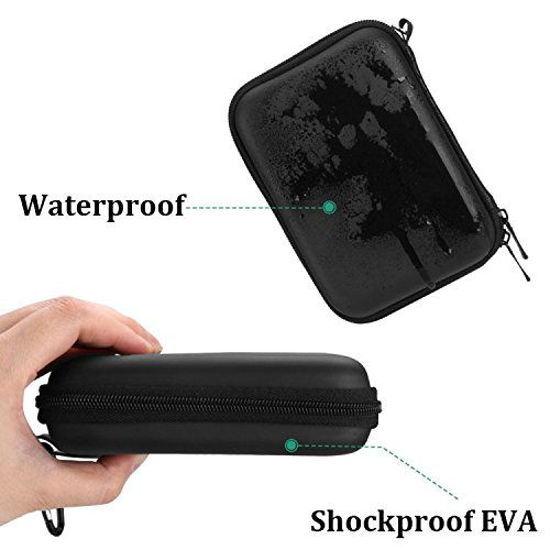 Picture of AGPTEK EVA Waterproof Hard Drive Case for RAVPower FileHub Western Digital WD Elements My Passport Canvio Basics Seagate Backup Plus Slim 1TB 2TB USB 3.0, Portable 2.5" External Hard Drive Travel Bag