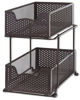 Picture of SimpleHouseware 2 Tier Sliding Cabinet Basket Organizer Drawer, Bronze
