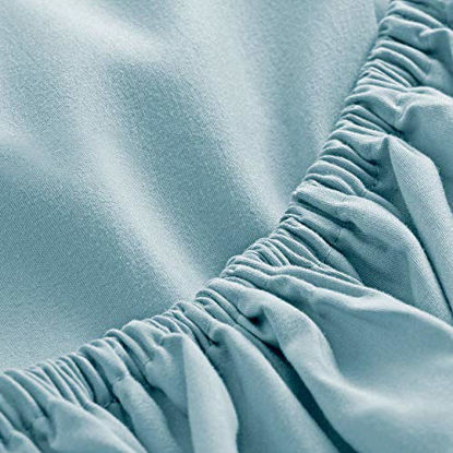 Picture of Bare Home California King Sheet Set - 1800 Ultra-Soft Microfiber Bed Sheets - Double Brushed Breathable Bedding - Hypoallergenic - Wrinkle Resistant - Deep Pocket (Cal King, Light Blue)