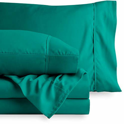 Picture of Bare Home Full Sheet Set - 1800 Ultra-Soft Microfiber Bed Sheets - Double Brushed Breathable Bedding - Hypoallergenic - Wrinkle Resistant - Deep Pocket (Full, Emerald)