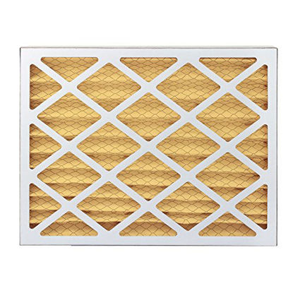 Picture of FilterBuy 20x24x2 MERV 11 Pleated AC Furnace Air Filter, (Pack of 2 Filters), 20x24x2 - Gold