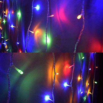 Picture of MYGOTO 33FT 100 LEDs String Lights Waterproof Fairy Lights 8 Modes with Memory 30V UL Certified Power Supply for Home, Garden, Wedding, Party, Christmas Decoration Indoor Outdoor (Multicolor)