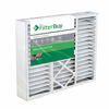 Picture of FilterBuy 17.5x21x5 Rheem Ruud PD540010, PD540016 Compatible Pleated AC Furnace Air Filters (MERV 8, AFB Silver). Actual Size 17 1/8 x 20 5/8 x 4 3/8". Fits air cleaner models RXHF-E17AM10 RXHF-E17AM13. 2 Pack.