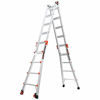 Picture of Little Giant Ladders, Velocity, M22, 6-18 Foot, Multi-Position Ladder, Aluminum, Type IA, 300 lbs Weight Rating, (15422-001) & Project Tray, Ladder Accessory, Plastic, 25 lbs Weight Rating, (15012)