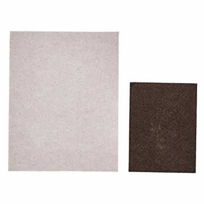Picture of Amazon Basics Felt Furniture Pads, Beige and Brown, 133 pcs
