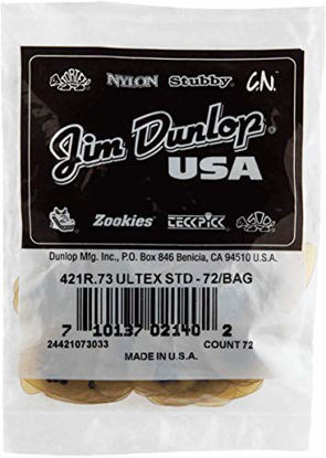 Picture of Dunlop 421R73 .73mm Ultex Guitar Picks, 72-Pack
