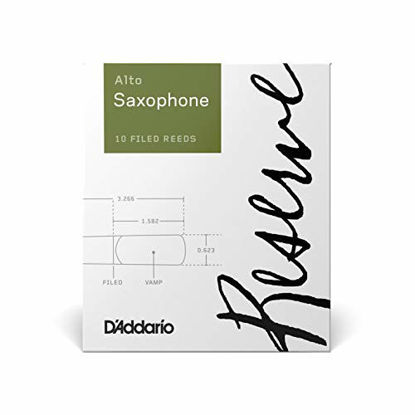 Picture of D'Addario Reserve Alto Saxophone Reeds, Strength 3.5, 10-pack