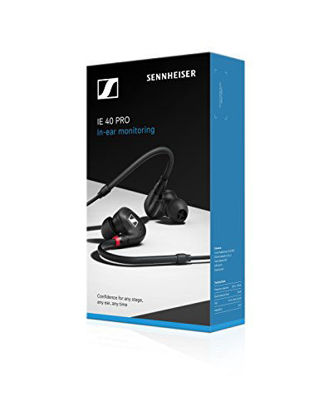 Picture of Sennheiser IE 40 PRO, molded in ear dynamic monitors (Black)