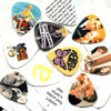 Picture of 10 Personalized Guitar Picks - Premium White Celluloid - Full-Color Custom Guitar Picks with Your Photo or Design. Durable Material with Detailed Print. Great Gift for Any Musician or Guitarist.