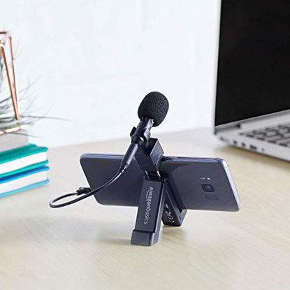 Picture of Amazon Basics Microphone for Smartphones with Clip - Black