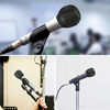 Picture of 200 Pcs Disposable Microphone Cover Non-Woven Handheld Microphone Windscreen Protective Cap for Recording Room, KTV and Any Shared Environment (Black)