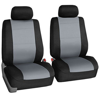 Picture of FH Group FB083GRAY115 Full Set Seat Cover (Neoprene Waterproof Airbag Compatible and Split Bench Gray)