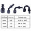 Picture of EVIL ENERGY 10AN Straight Push Lock Hose Fitting End Black