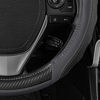 Picture of Motor Trend SW-812 Gray Ultra Sport Pebbled Leather Steering Wheel Cover with Carbon Fiber Detail-Universal Fit for Standard Sizes 14.5 to 15.5 inches Black