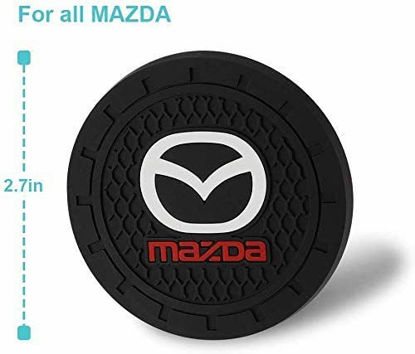 Picture of 2pcs Cup Holder Insert Coaster for Mazda, for Mazda Accessories