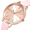 Picture of KIMOMT Women's Analog Casual Watch Wristwatch with Pink Leather Strap