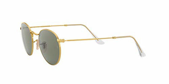 Picture of Ray-Ban RB3447 Metal Round Sunglasses, Gold/Polarized Green, 50 mm