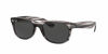 Picture of Ray-Ban unisex adult Rb2132 New Wayfarer Sunglasses, Striped Grey Havana/Dark Grey, 58 mm US