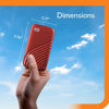Picture of WD 2TB My Passport SSD External Portable Drive, Red, Up to 1,050 MB/s - WDBAGF0020BRD-WESN