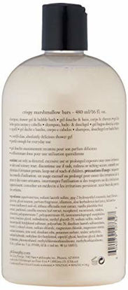 Picture of philosophy krispie marshmallow bars shampoo, shower gel & bubble bath, 16 oz