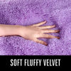Picture of LOCHAS Ultra Soft Indoor Modern Area Rugs Fluffy Living Room Carpets for Children Bedroom Home Decor Nursery Rug 4x5.3 Feet, Purple