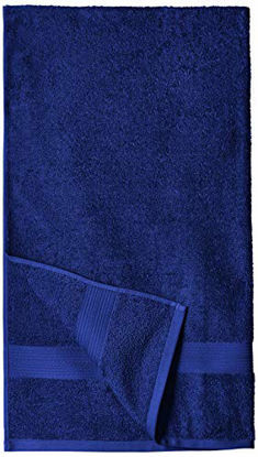 Picture of Amazon Basics Fade-Resistant Cotton Bath Towel - Pack of 4, Navy Blue
