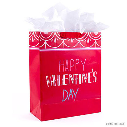 Picture of Hallmark 15" Extra Large Gift Bag with Tissue Paper (Happy Valentine's Day)
