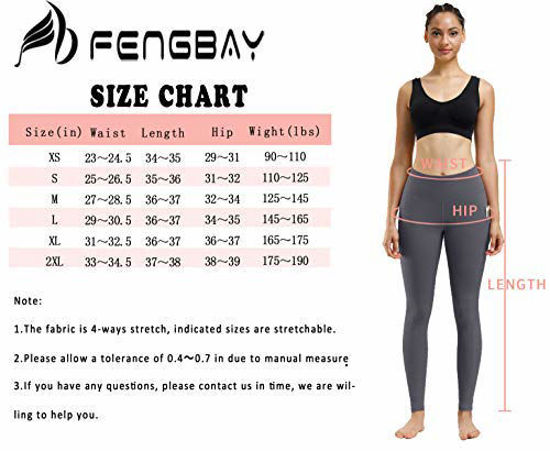 Fengbay 2 Pack High Waist Yoga Pants, Pocket Yoga Pants Tummy Control  Workout Running 4 Way Stretch Yoga Leggings